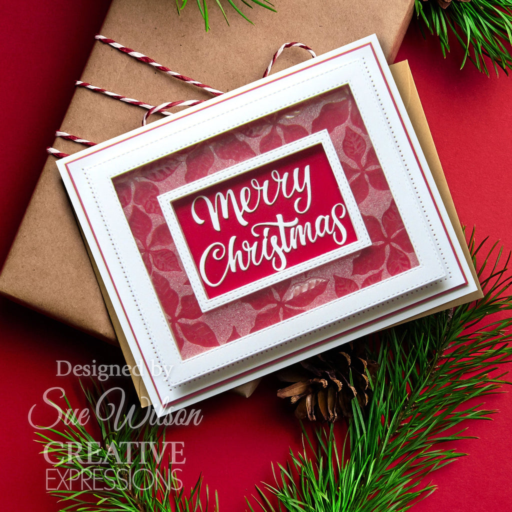 Creative Expressions Stylish Poinsettia Dies ced3276 merry christmas