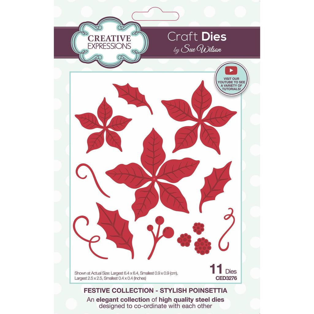 Creative Expressions Stylish Poinsettia Dies ced3276