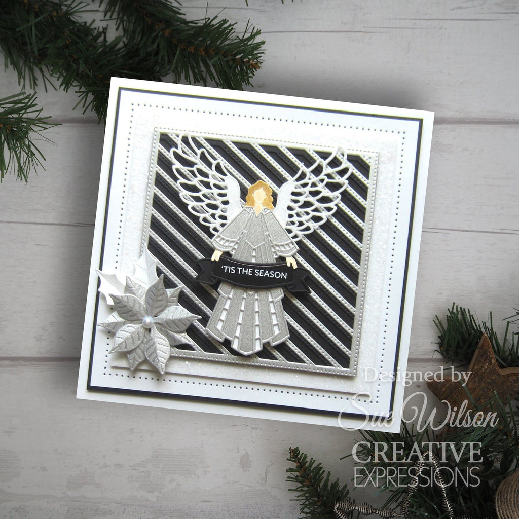 Creative Expressions Pierced Lattice Background Dies ced3284 angel