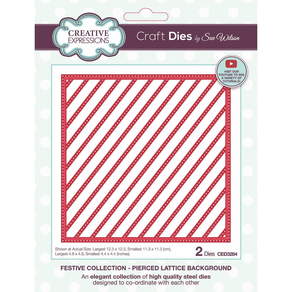 Creative Expressions Pierced Lattice Background Dies ced3284