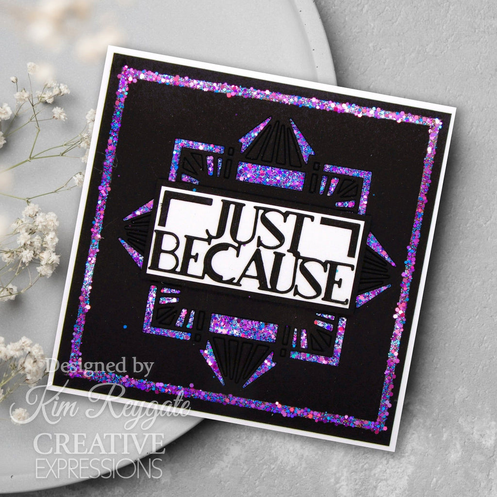 Creative Expressions Art Deco Dazzling Diamonds Dies ced4486 glitter design