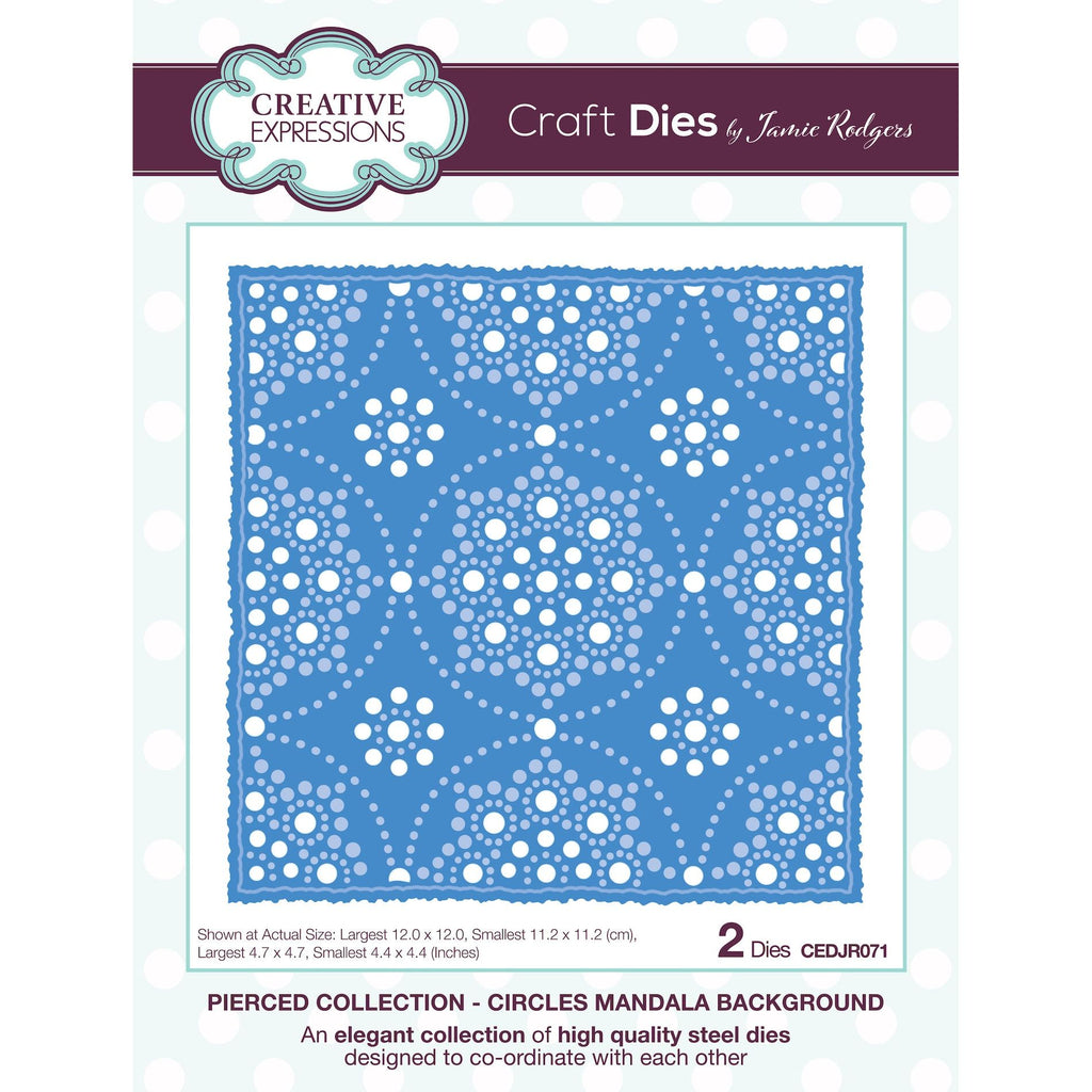 Creative Expressions Circles Mandala Background Dies cedjr071