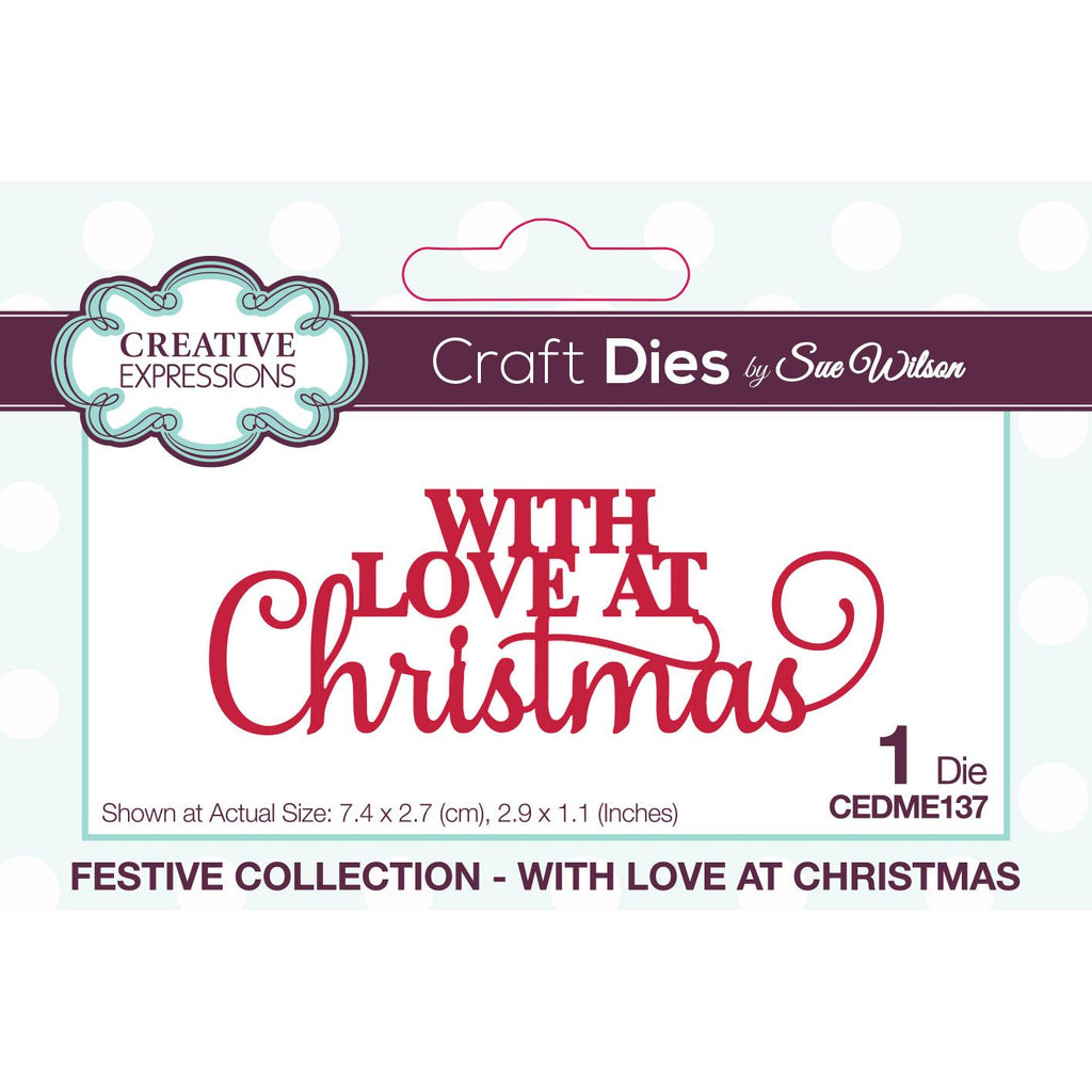 Creative Expressions With Love At Christmas Festive Collection Die cedme137