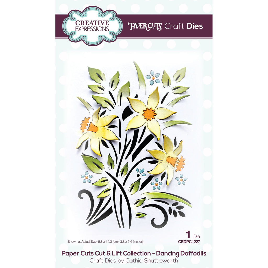 Creative Expressions Dancing Daffodils Paper Cuts Cut & Lift Die cedpc1227