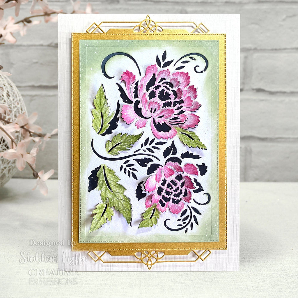 Creative Expressions Passionate Peonies Paper Cuts Cut & Lift Die cedpc1230 peony bloom card