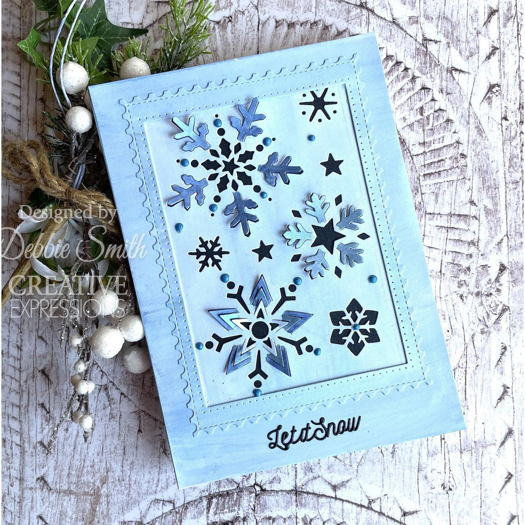 Creative Expressions Snowflake Sparkle Cut and Lift Die cedpc1239 snow card