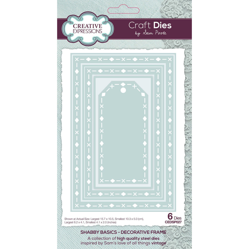 Creative Expressions Shabby Basics Decorative Frame Dies cedsp027