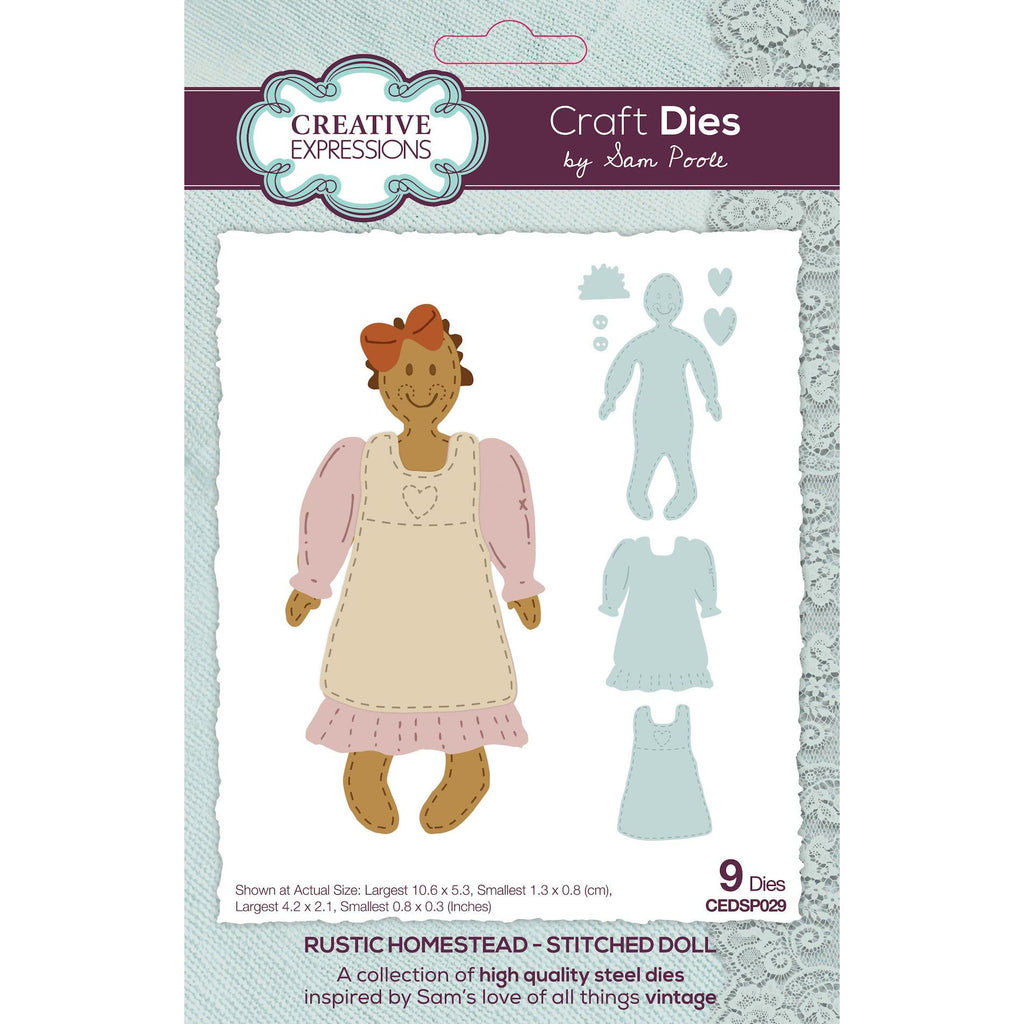 Creative Expressions Rustic Homestead Stitched Doll Dies cedsp029