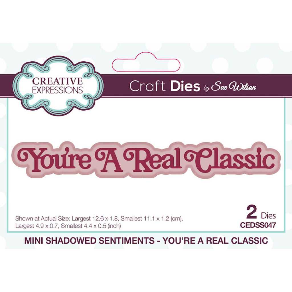 Creative Expressions You're A Real Classic Dies cedss047