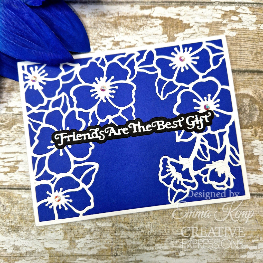 Creative Expressions Friends Are The Best Gift Dies cedss050 floral