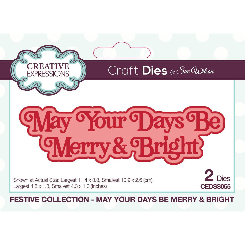 Creative Expressions May Your Day Be Merry & Bright Dies cedss055