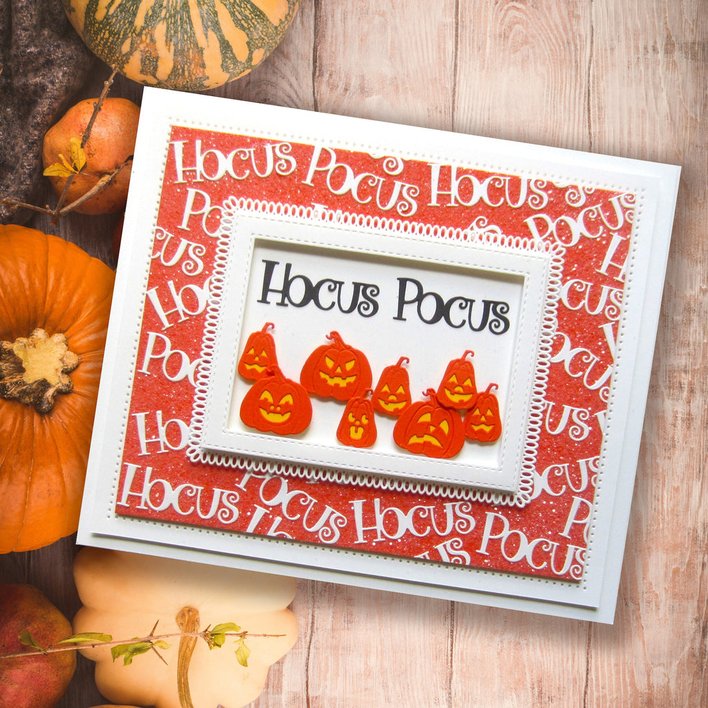 Creative Expressions Halloween Shadowed Sentiments Hocus Pocus Dies cedss056 jack o lantern