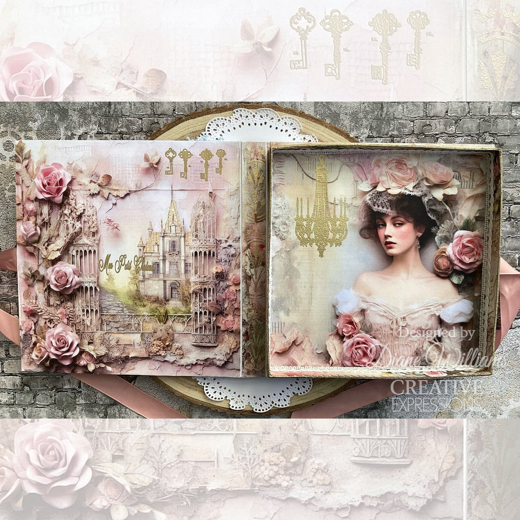 Creative Expressions Chateau Rose 8x8 Paper Pad cepp0030 elegant