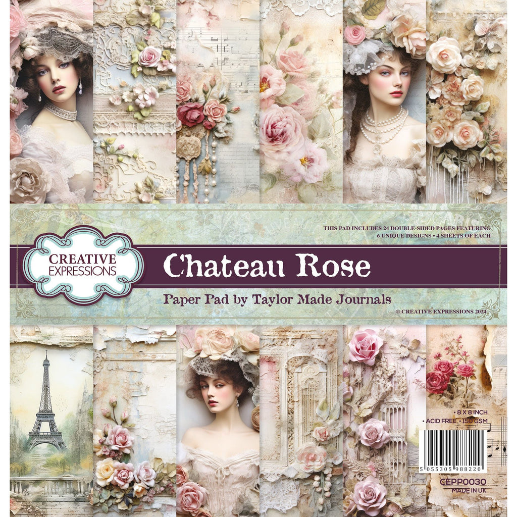 Creative Expressions Chateau Rose 8x8 Paper Pad cepp0030