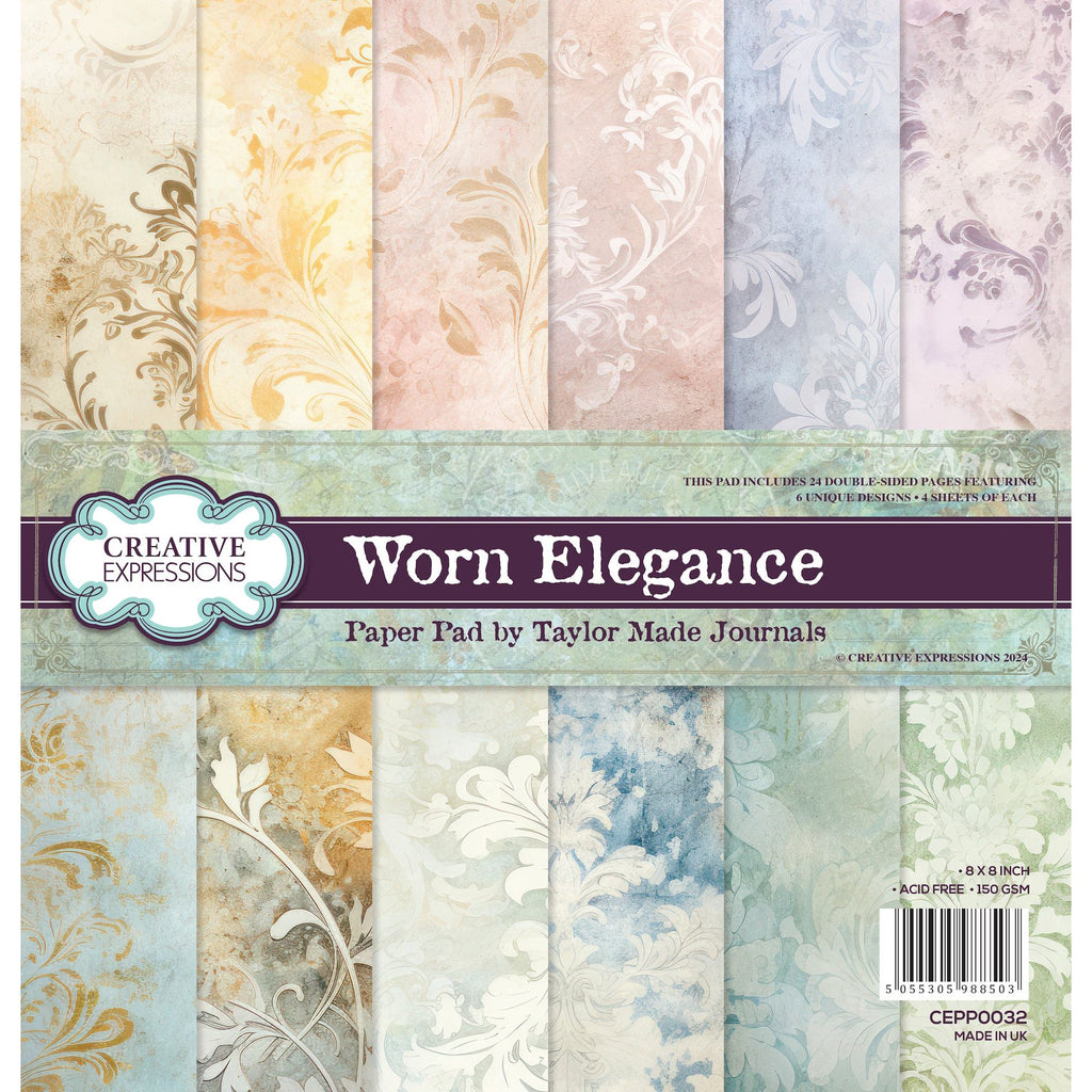 Creative Expressions Worn Elegance Paper Pad cepp0032