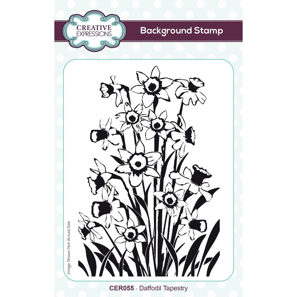 Creative Expressions Daffodil Tapestry Cling Stamp cer055