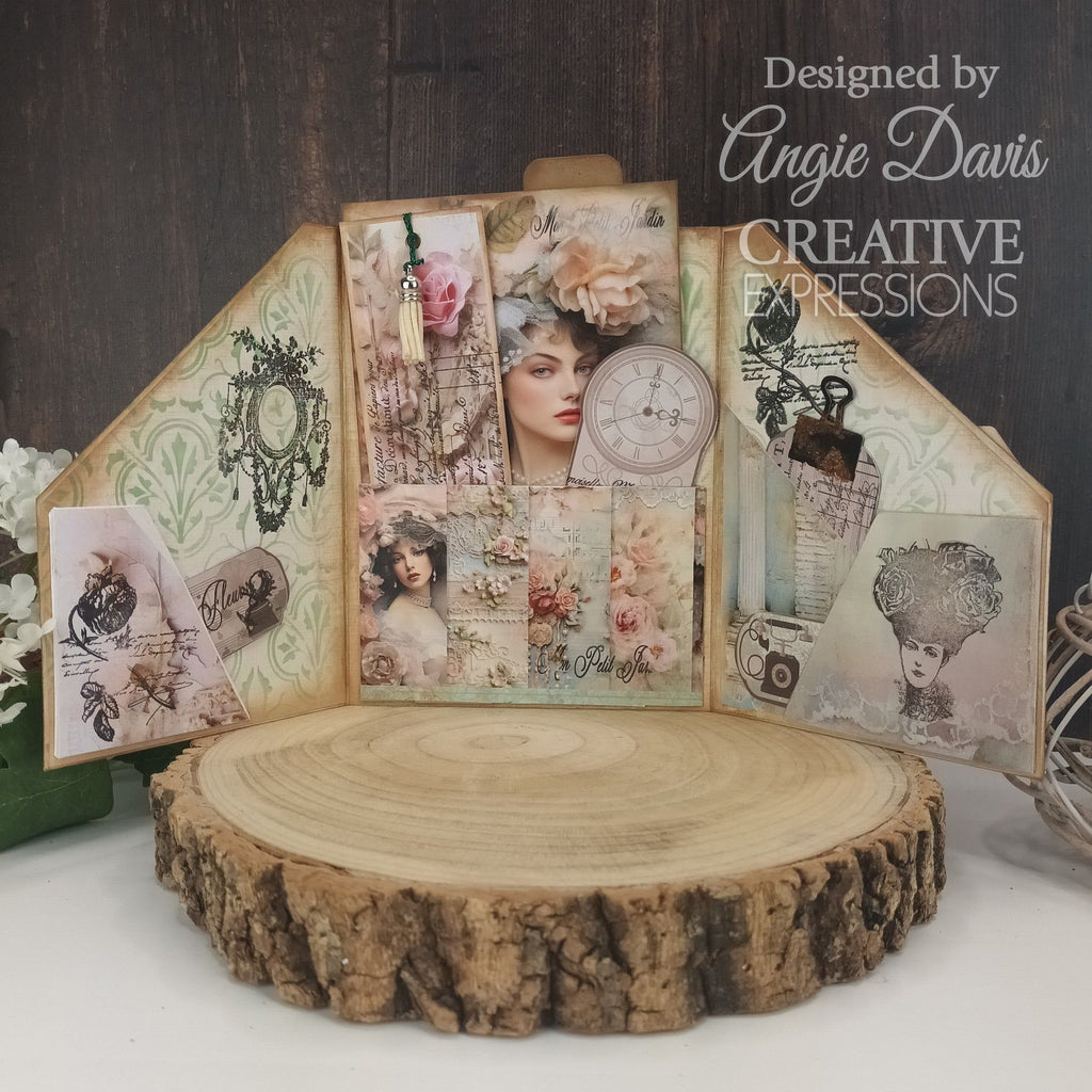 Creative Expressions Chateau Garden Clear Stamps cec1072 wood