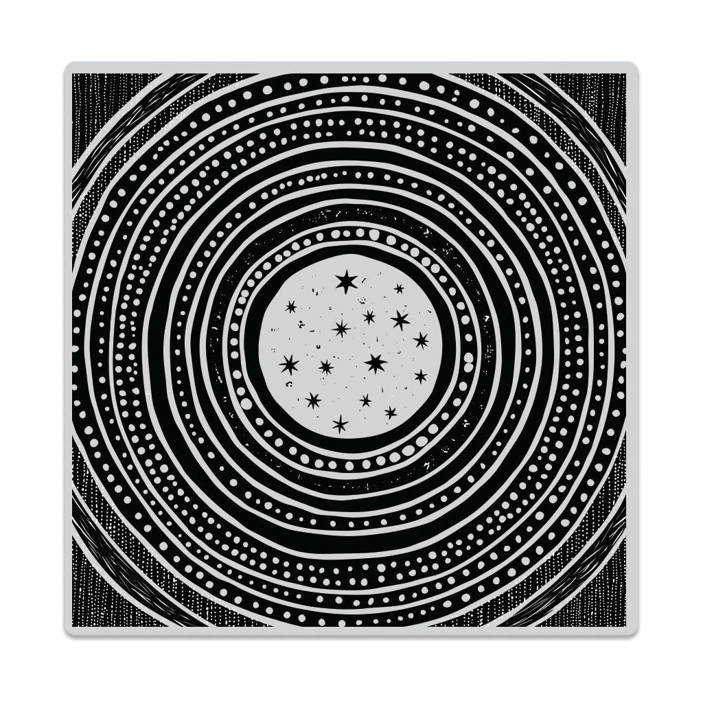 Hero Arts Cling Stamp Starry Moon Bold Prints cg930