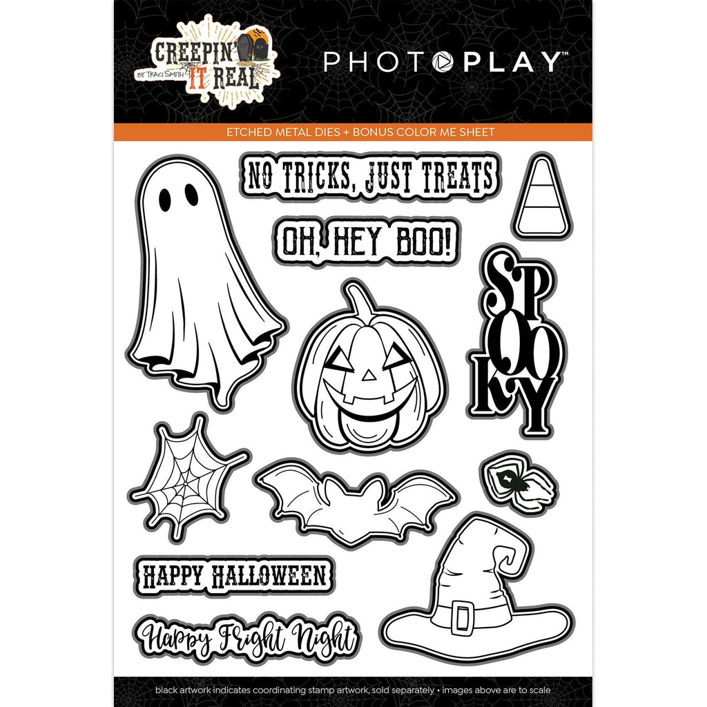 PhotoPlay Creepin' It Real Stamps And Dies Bundle Dies