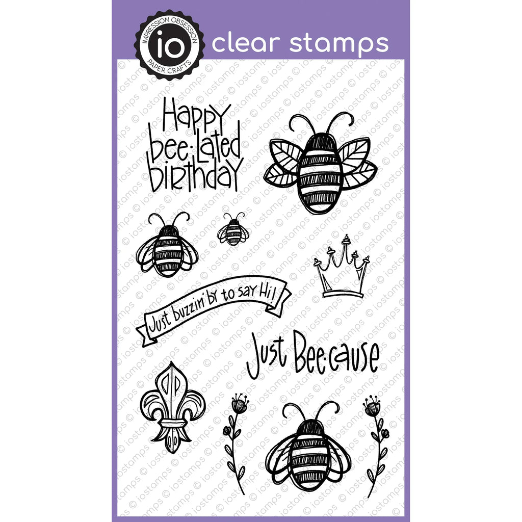 Impression Obsession Clear Stamps Just Beecause cl1239