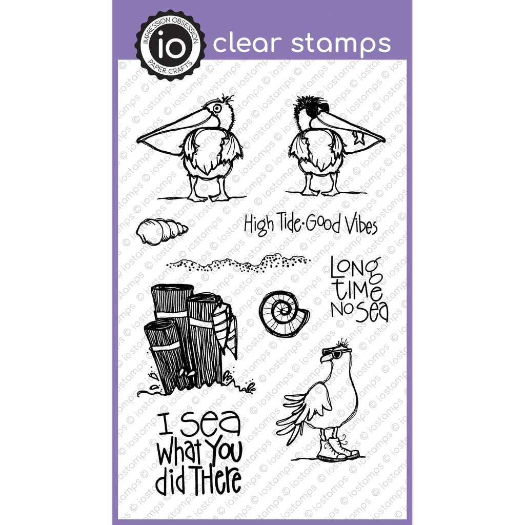 Impression Obsession Clear Stamps Long Time No Sea cl1240