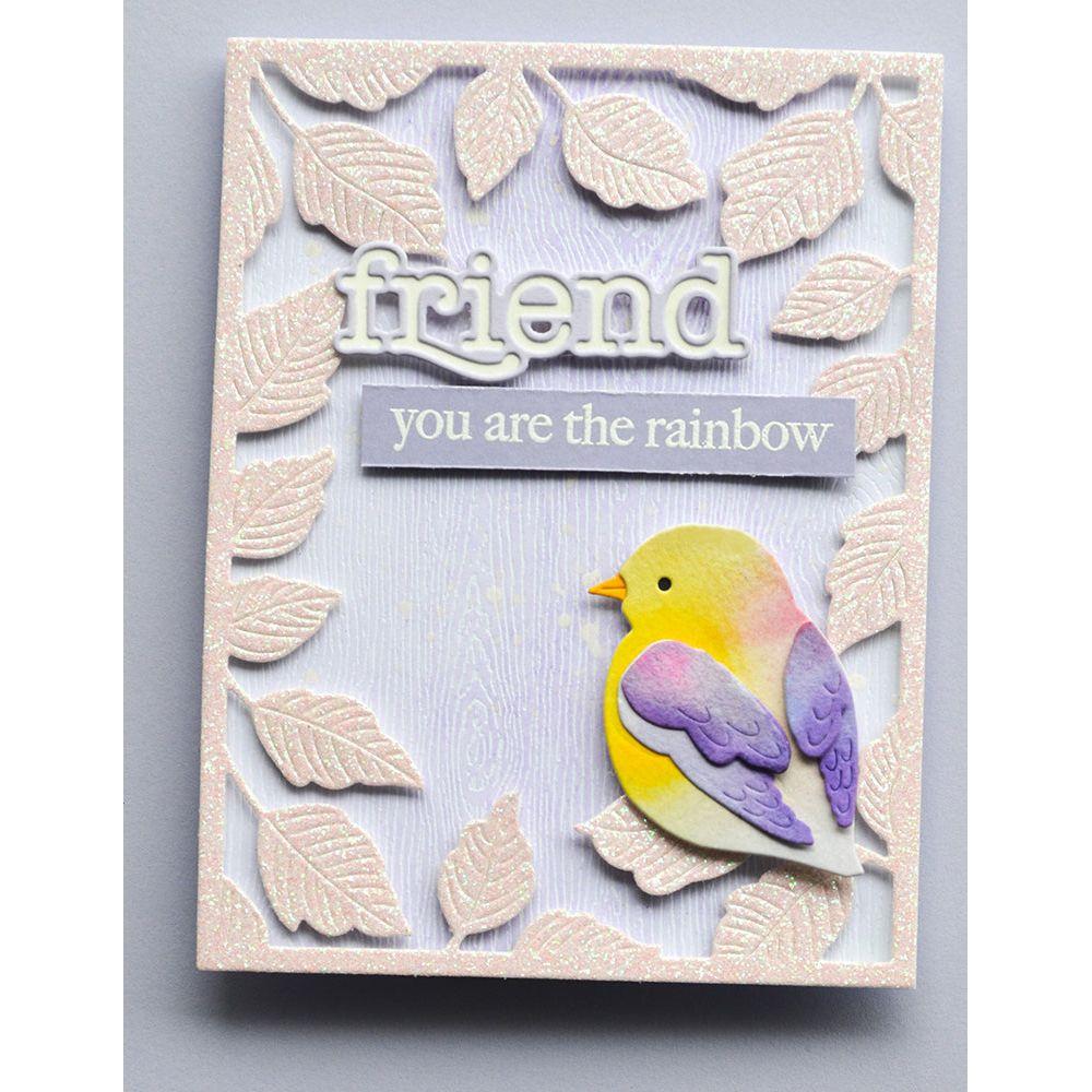 Memory Box Cheerful Floral Clear Stamp Set cl5278 friend