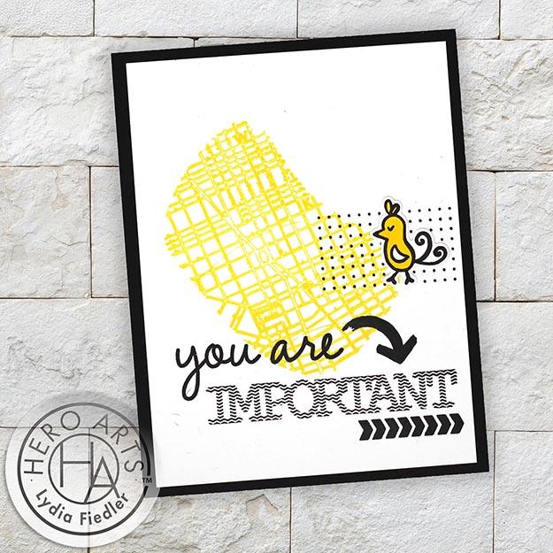 Hero Arts Clear Stamps Mixed Textures CM700 you are important