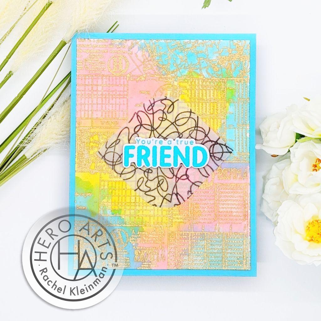 Hero Arts Clear Stamps Vintage Map and Ledger cm739 friend