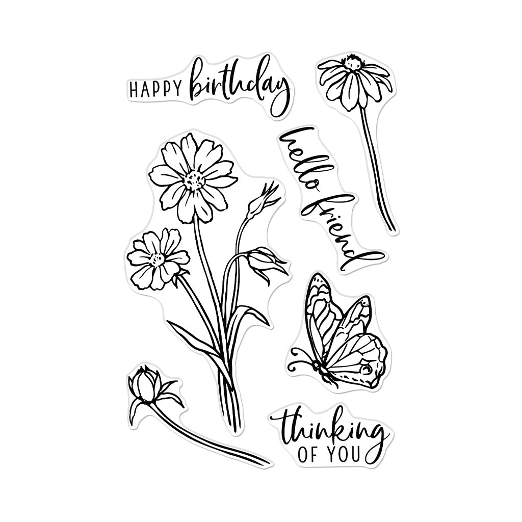 Hero Arts Clear Stamps Wild Flowers cm746