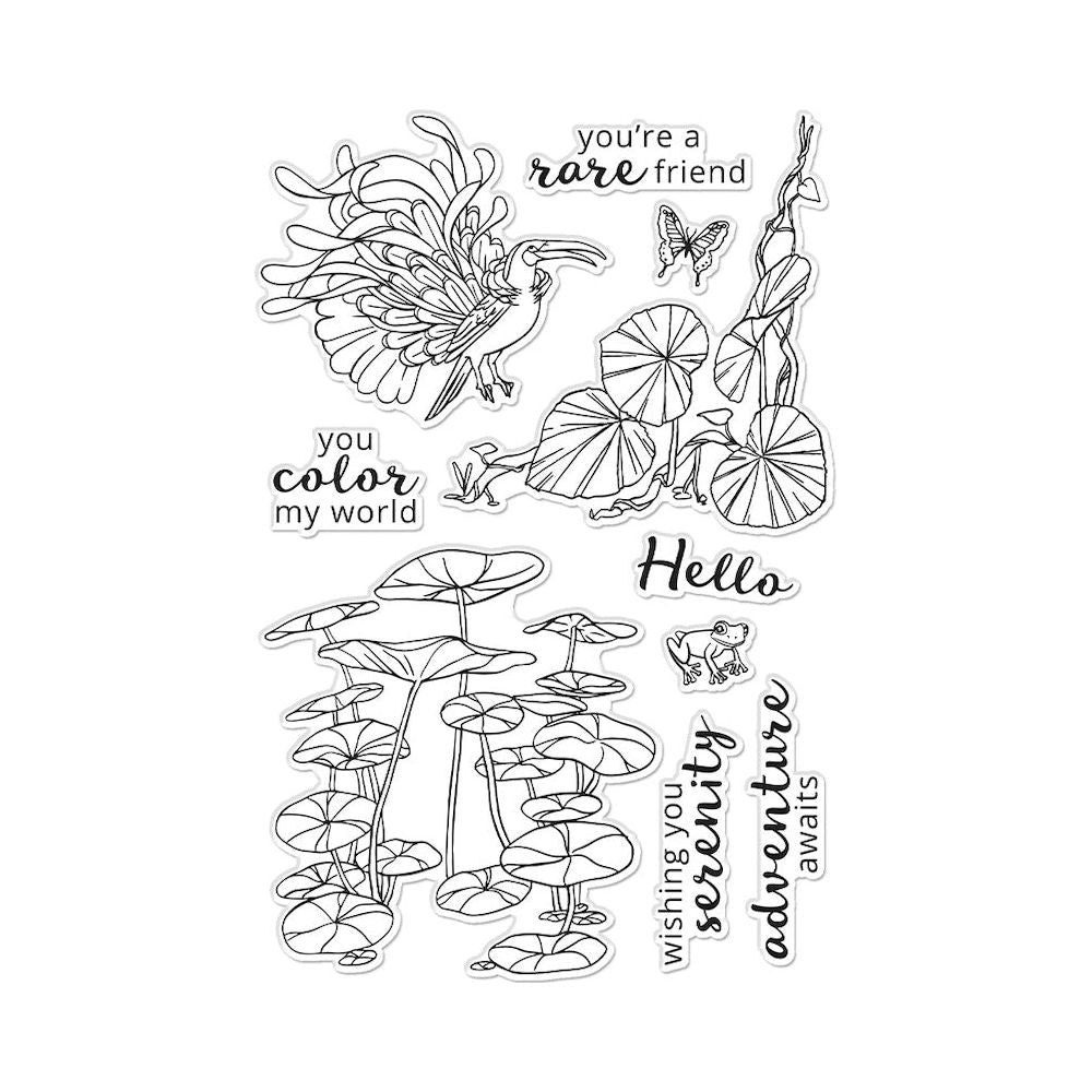 Hero Arts Jungle Serenity Clear Stamp Set cm777