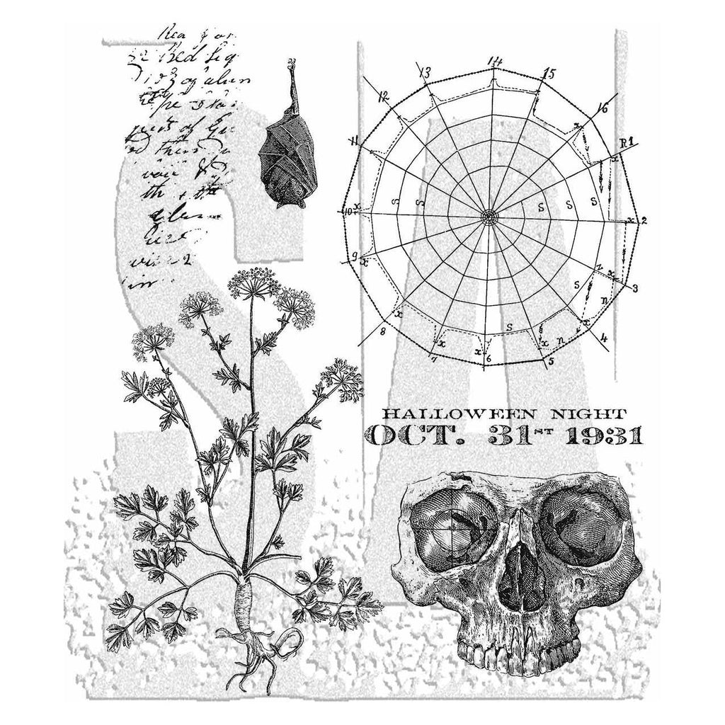 Tim Holtz Cling Rubber Stamps The Obscure cms471