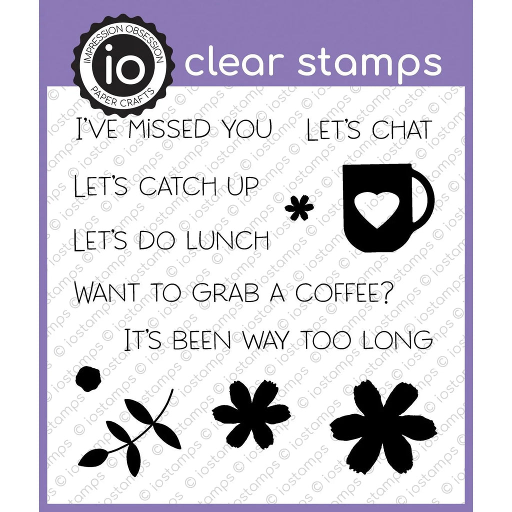 Impression Obsession Let's Chat Clear Stamps cs1303