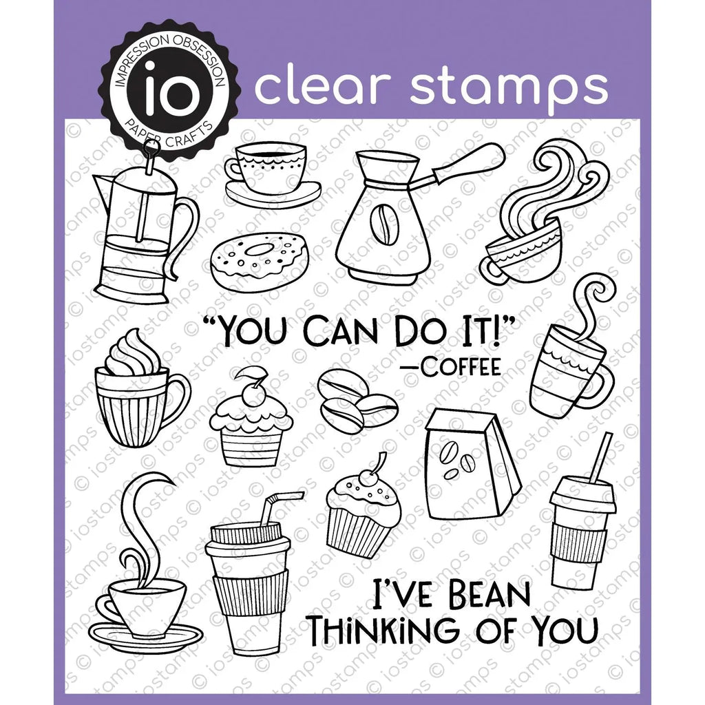 Impression Obsession Bean Thinking Clear Stamp Set cs1320