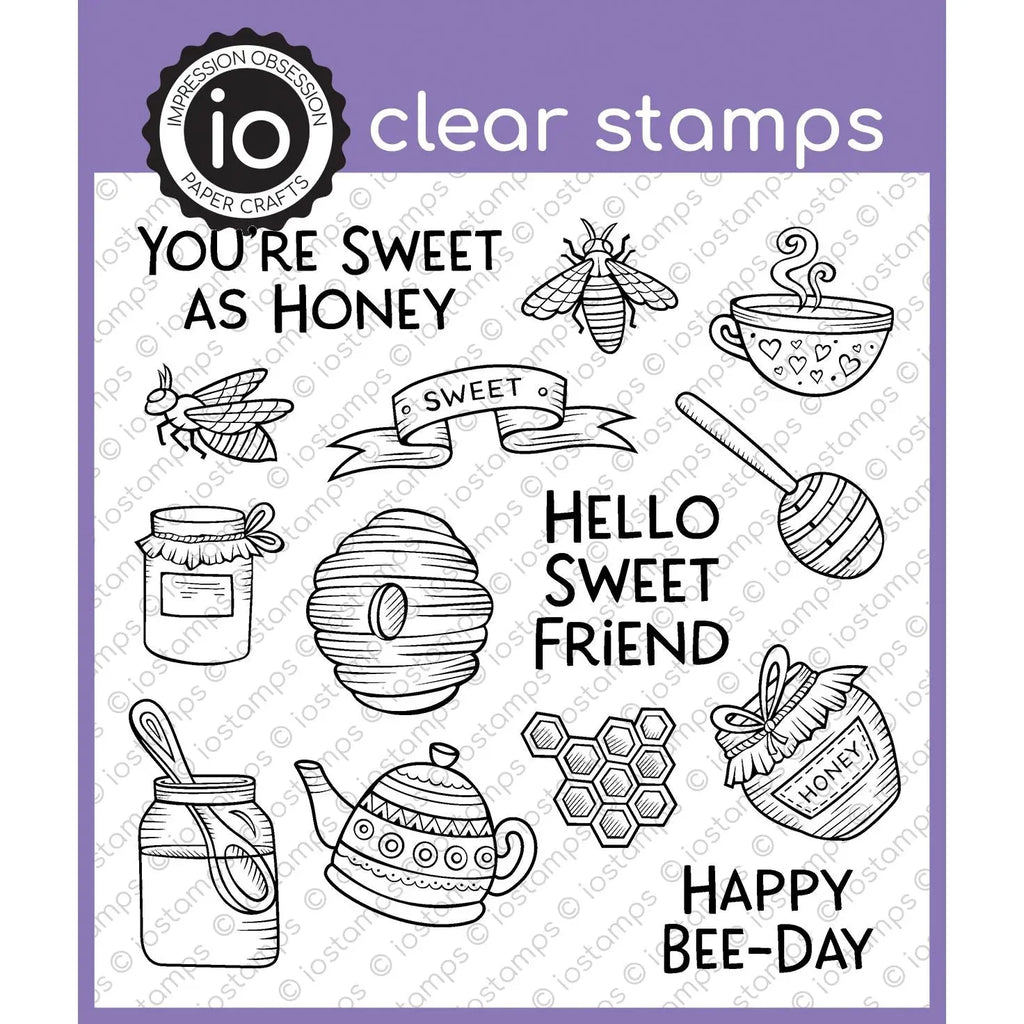 Impression Obsession Sweet as Honey Clear Stamps cs1321