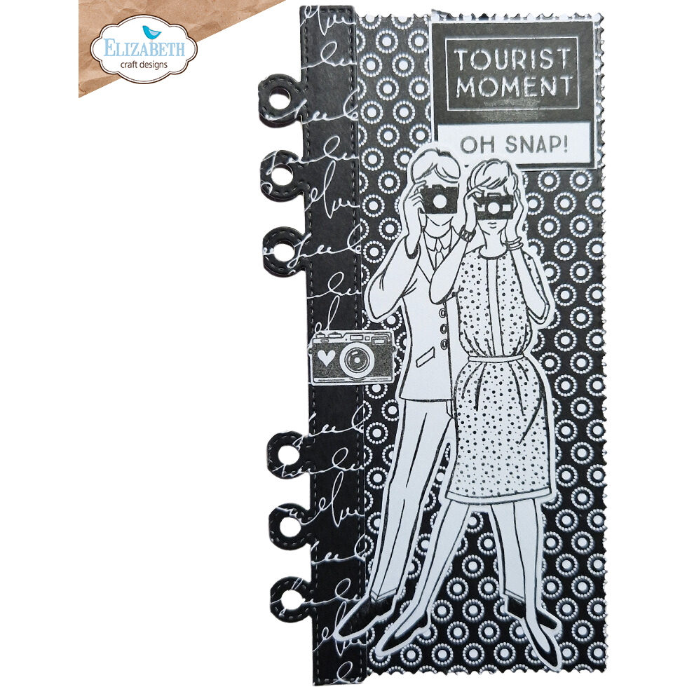 Elizabeth Craft Designs Photos From The Past Stamp and Die Set cs339 tourist moment