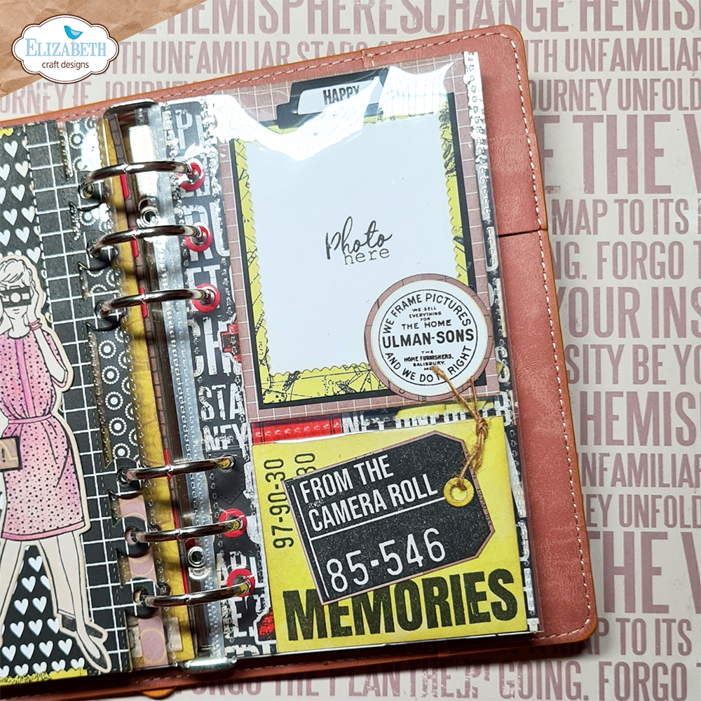 Elizabeth Craft Designs Travels From The Past Stamp and Die Set cs340 memories