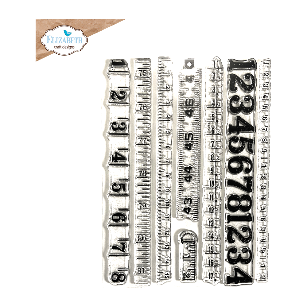 Elizabeth Craft Designs Measurements Clear Stamps cs357