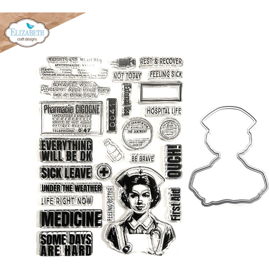 Elizabeth Craft Designs Florence Stamp and Die set csd354