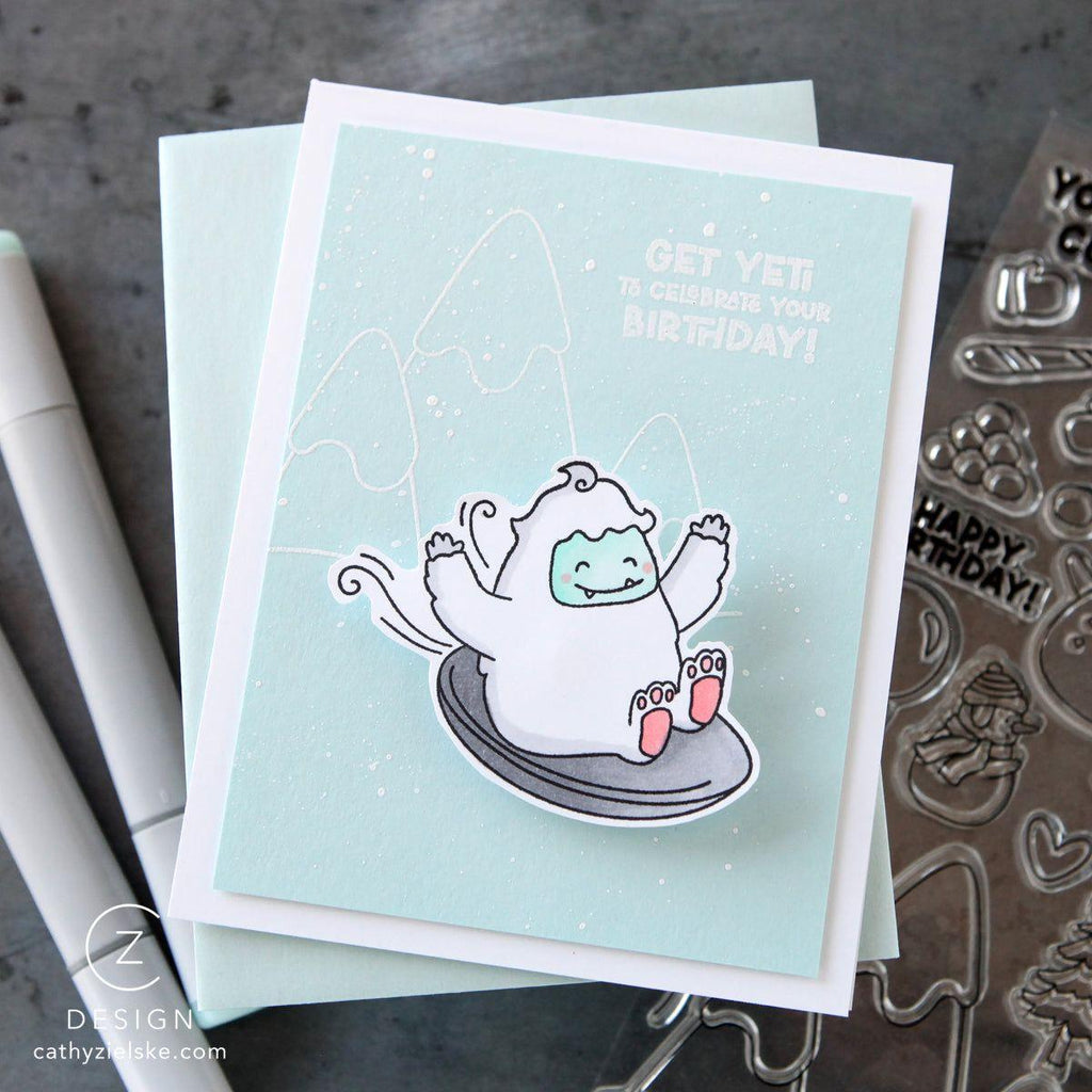 Simon Says Stamp Card Kit of the Month January 2025 Get Yeti ck0125 Birthday Card | color-code:ALT05