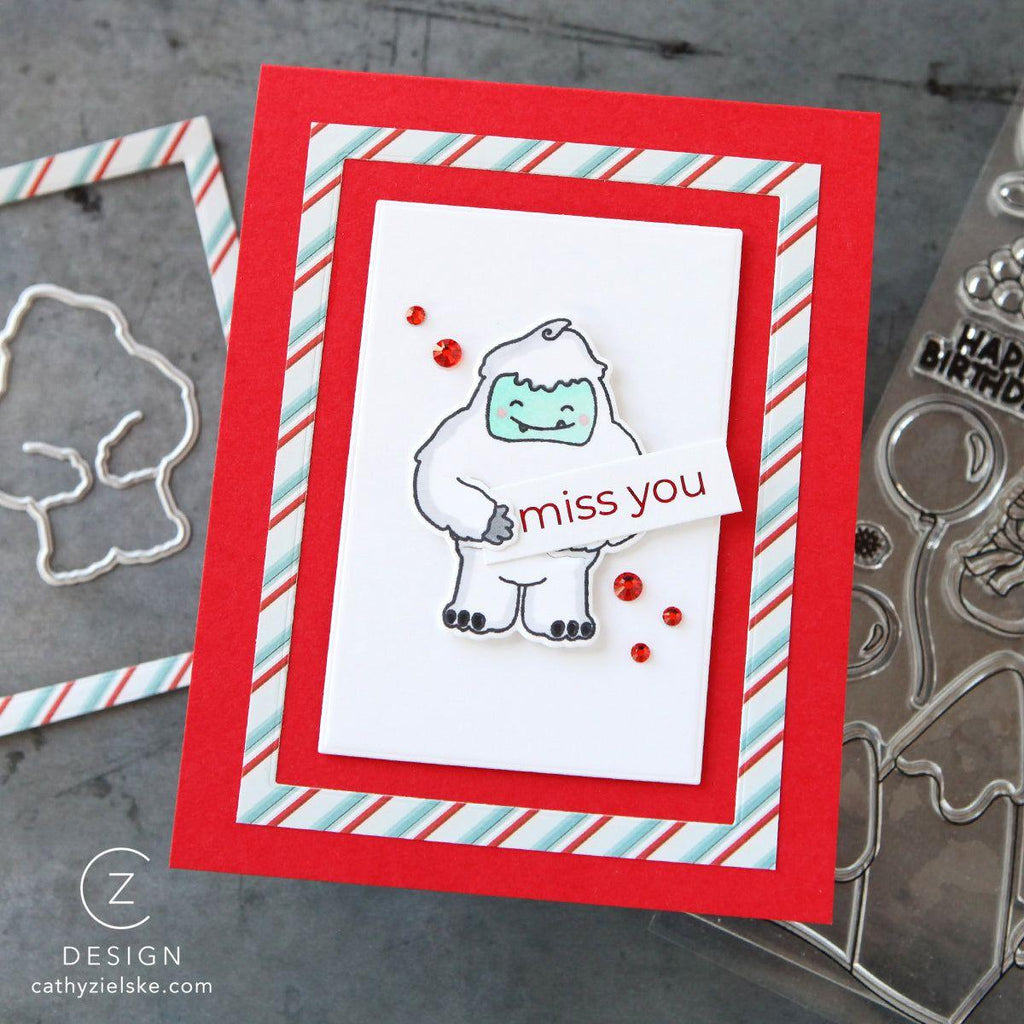 Simon Says Stamp Card Kit of the Month January 2025 Get Yeti ck0125 Miss You Card | color-code:ALT06