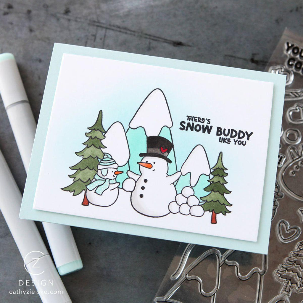 Simon Says Stamp Card Kit of the Month January 2025 Get Yeti ck0125 Winter Card | color-code:ALT08