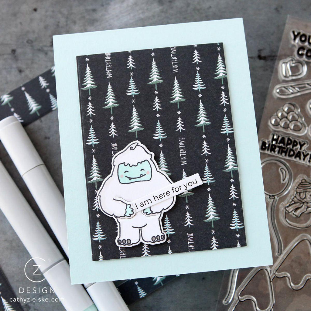 Simon Says Stamp Card Kit of the Month January 2025 Get Yeti ck0125 Here for You Card | color-code:ALT09