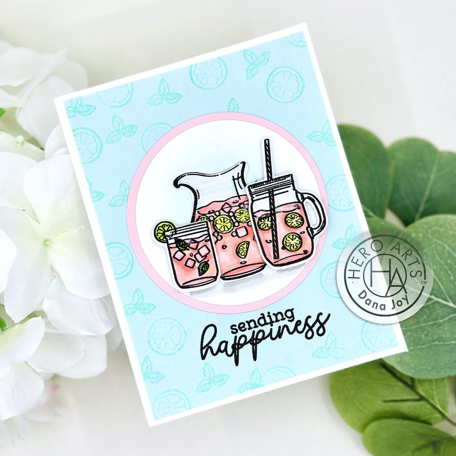 Hero Arts - Die and Clear Photopolymer Stamp Set - Lemonade Day