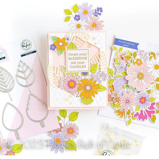 PinkFresh Studio Foliage Shaker Die Set 212623 Count Your Blessings Card | color-code:ALT01