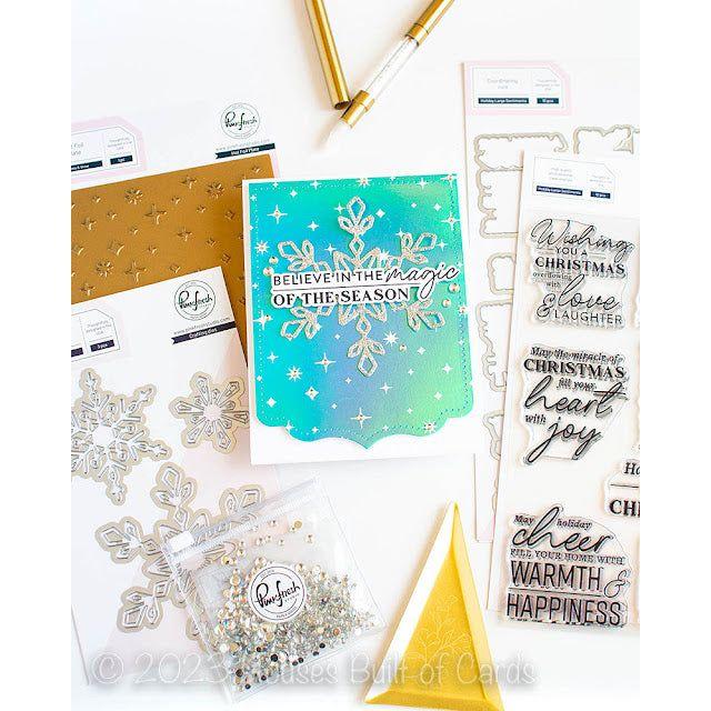 PinkFresh Studio Sparkle And Shine Hot Foil Plate Magic of the Season Card | color-code:ALT01