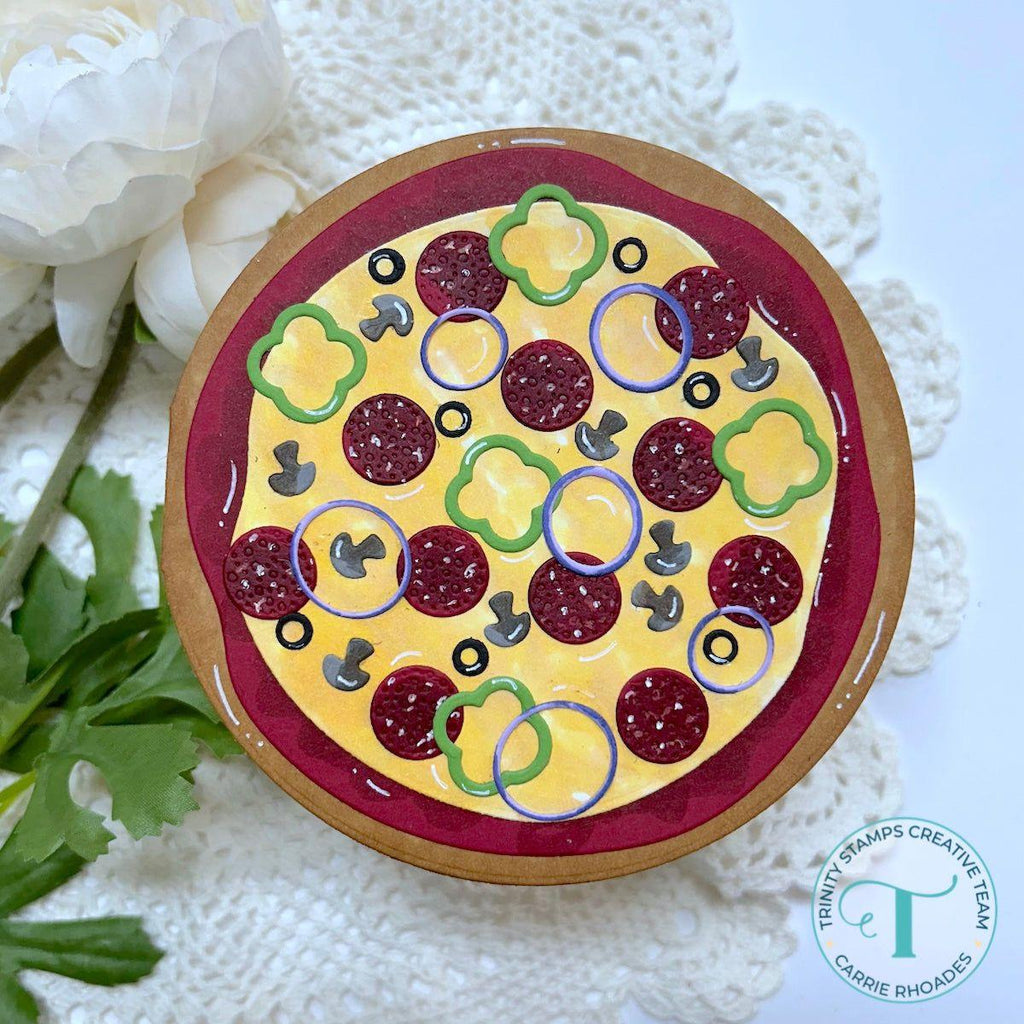 Trinity Stamps Circle Shaped Card Die Set tmd-270 pizza card