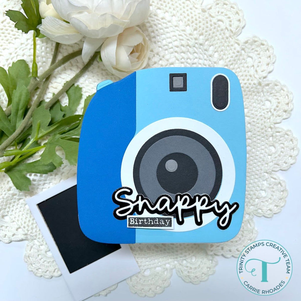 Trinity Stamps Insta-Snap Instant Camera Die Set tmd-278 blue snappy birthday card