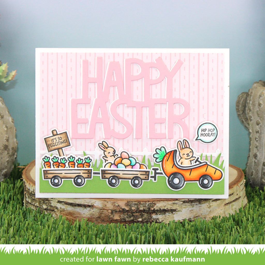 Lawn Fawn Set Carrot 'bout You Clear Stamps and Dies Happy Easter