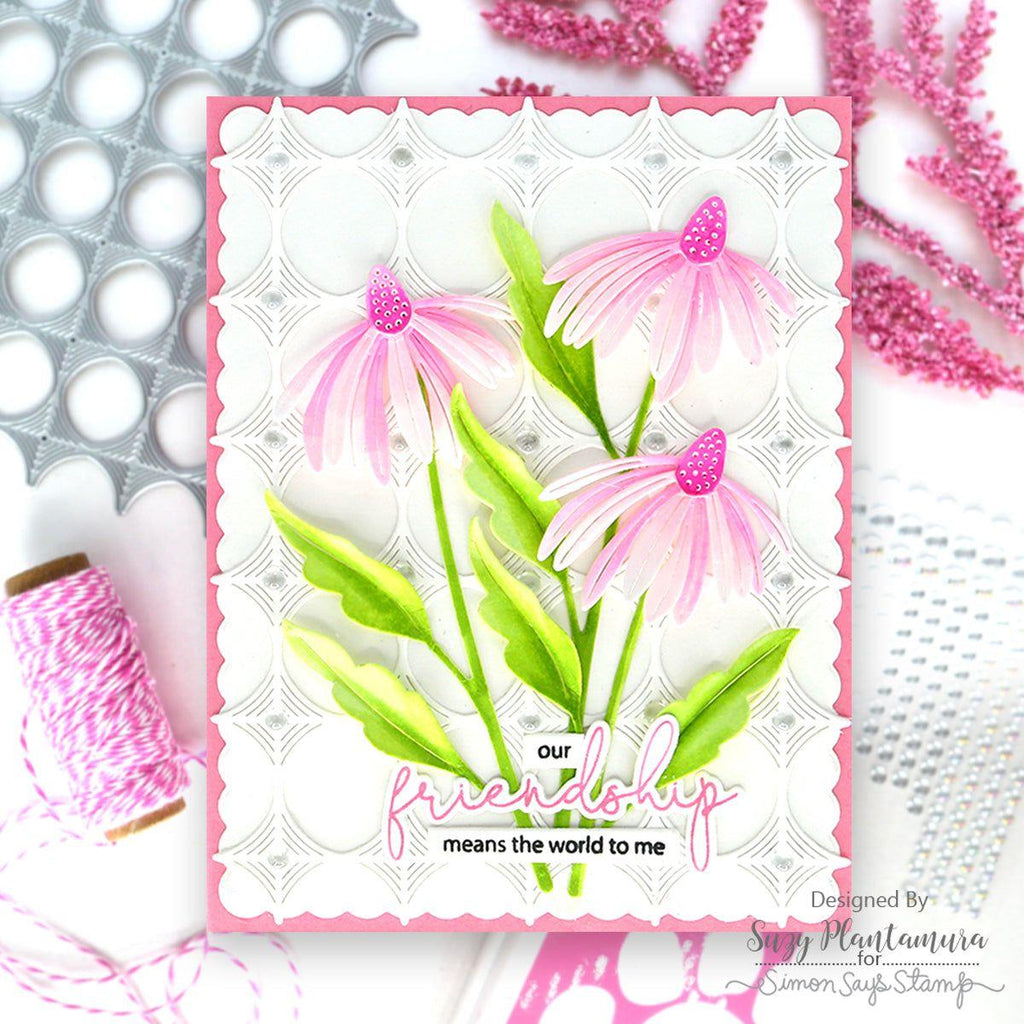 Simon Says Stamp Charming Daisy Wafer Dies s865 Sweetheart Friend Card | color-code:ALT01