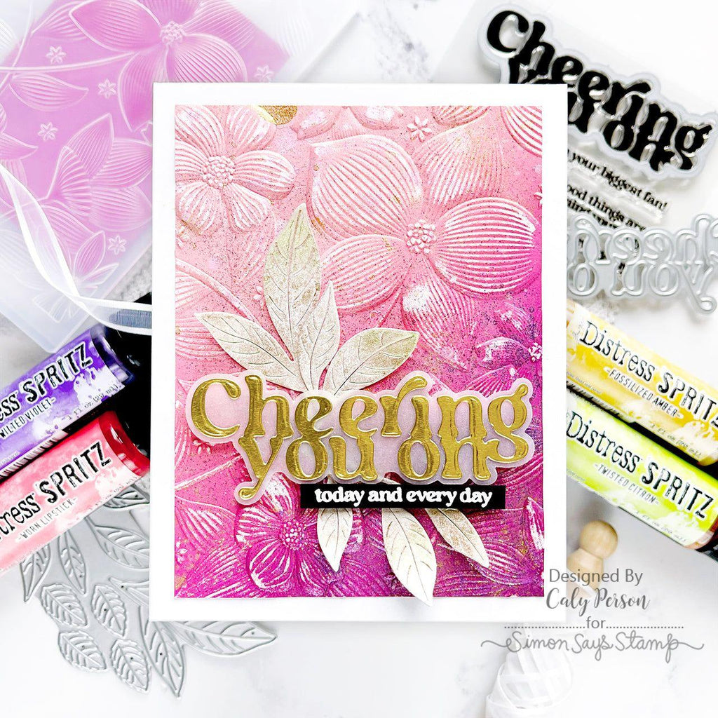 Simon Says Stamp Cheering Wafer Dies 1115mdc Cheering For You Encouragement Card | color-code:ALT03